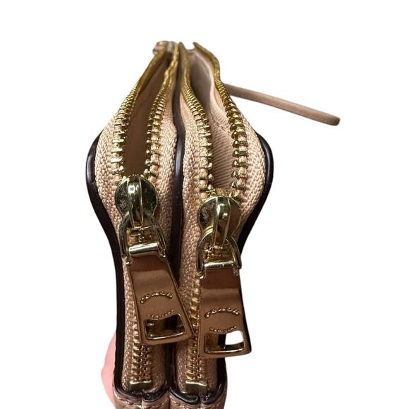 COACH Women's Polished Pebble Small Wristlet Light Beechwood - Picture 6 of 10